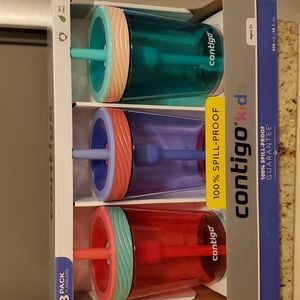 Contigo Kids 3 Pack Tumbler with straw